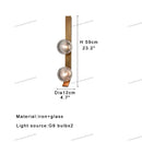 DecorBites™ Bronze Bubble Glass Wall Sconce Lamps for Bedroom Bathroom Decor