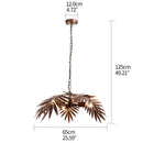 Bronze coconut tree pendant lamp for dining room living room light