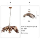 Bronze coconut tree pendant lamp for dining room living room light