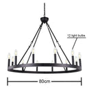 Bronze bronze decorbites iron round led pendant chandelier living room