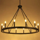 Bronze bronze decorbites iron round led pendant chandelier living room