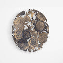 Bronze Flowers Printed Transparent Acrylic Circle