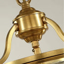DecorBites™ Bronze Glass Chandelier Pendant Light for Living Dinner Room, Corridor