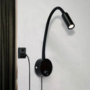 DecorBites™ Bronze Gooseneck LED Wall Lamp Bedroom Bedside Sconce Spot Lighting