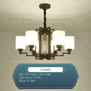 Bronze high jump floor hollow chandelier for duplex living room