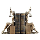 Bronze justice goddess statue bookends study room decor