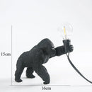 Bronze king kong gorilla table lamp bedroom night light