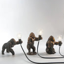 Bronze king kong gorilla table lamp bedroom night light