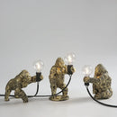 Bronze king kong gorilla table lamp bedroom night light