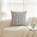 DecorBites™ Bronzed Feather Style Plush Pillowcase - Festive Home Decor