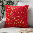 DecorBites™ Bronzed Feather Style Plush Pillowcase - Festive Home Decor