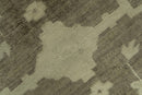 Brown And Beige Traditional Oushak Hand knotted Wool Area Rug