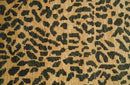 Golden-Brown and Charcoal Modern leopard Design Hand knotted 8x10 wool area rug