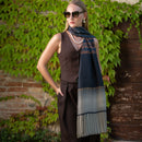 Atri - Long Silk Scarf - Plum