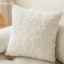 DecorBites™ Brown Geometric Embroidery Plush Cushion Cover, Nordic Luxury Home Decor Pillow Case