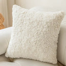 DecorBites™ Brown Geometric Embroidery Plush Cushion Cover, Nordic Luxury Home Decor Pillow Case
