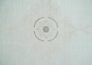Traditional Brown and Ivory Antique Finish Art Silk Area Rug