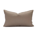 DecorBites™ Brown Beige Faux Leather Cushion Cover 45x45cm for Home Sofa Living Room