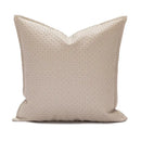 Brown & beige faux leather cushion cover 45x45cm living room decor