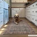 Dauis Blue Persian Style Washable Rug - Clearance