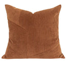 Brown corduroy patchwork cushion cover living room pillow case
