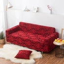 Brown damask solid embossed sofa cover slipcovers living room decor