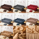 Brown damask solid embossed sofa cover slipcovers living room decor