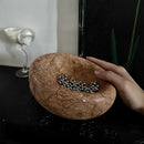 Brown & gray nest marble bowl bedroom jewelry storage