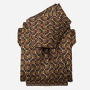 Palio - Printed Silk Tie - Brown
