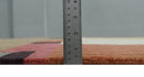 Brown, Ivory, Beige and Rust Modern Abstract Hand knotted 5X6.6 Wool Area Rug