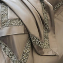 Brown lace embroidery bedding set – bedroom egyptian cotton linen