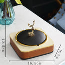 DecorBites™ Brown Leather Desktop Storage Basket and Tissue Box