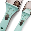 Brown & light blue adjustable measuring cups kitchen spoon set