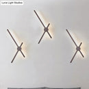 DecorBites™ Brown Metal Post Modern Wall Sconce - Stylish Living Room Lighting