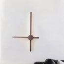 DecorBites™ Brown Metal Post Modern Wall Sconce - Stylish Living Room Lighting