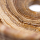 Brown Onyx Round Vessel Sink - 16"x16"x4" - Polished