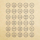 Brown Paper Spice Labels