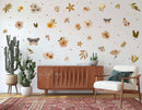 Boho Foliage & Butterfly wall decals - Fabric Nursery Wall Art Decals