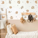 Flowers & Leaves - Fabric Nursery Wall Art Decals
