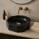 Geometric Black Marble Sink