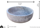 Sirius Silver Marble Sink