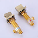 Brushed Gold 3-Hole Double Handle Bathroom Sink Faucet