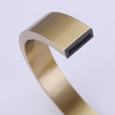Brushed Gold 3-Hole Double Handle Bathroom Sink Faucet