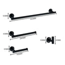 Brushed gold bathroom accessories set hand towel bar and paper holder