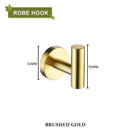 Brushed gold bathroom accessories set hand towel bar and paper holder