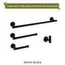 Brushed gold bathroom accessories set hand towel bar and paper holder