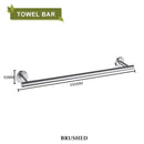 Brushed gold bathroom accessories set hand towel bar and paper holder