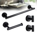 Brushed gold bathroom hardware set with towel bar and robe hooks