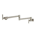DecorBites™ Brushed Gold Kitchen Pot Filler Faucet Wall Mount Single Cold Foldable Spout