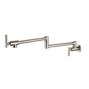 DecorBites™ Brushed Gold Kitchen Pot Filler Faucet Wall Mount Single Cold Foldable Spout